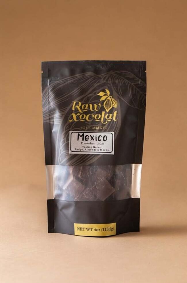 Raw Xocolat single-origin chocolate from Tuzantán, Mexico